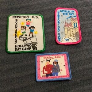 Set of Three Vintage Girl Scout Patches